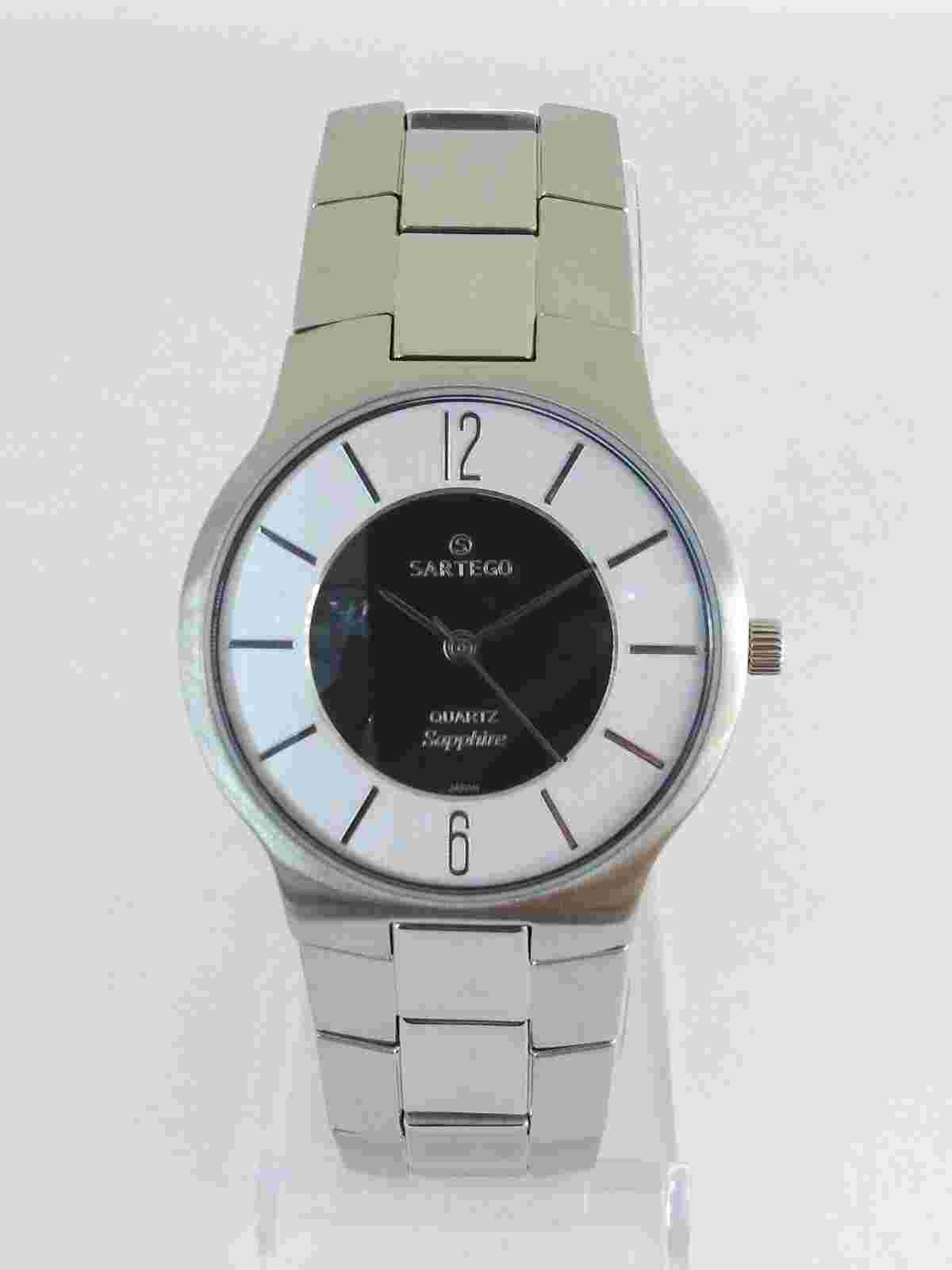 Sartego Seville quartz sapphire 50 meter stainless steel men's watch SVQ111