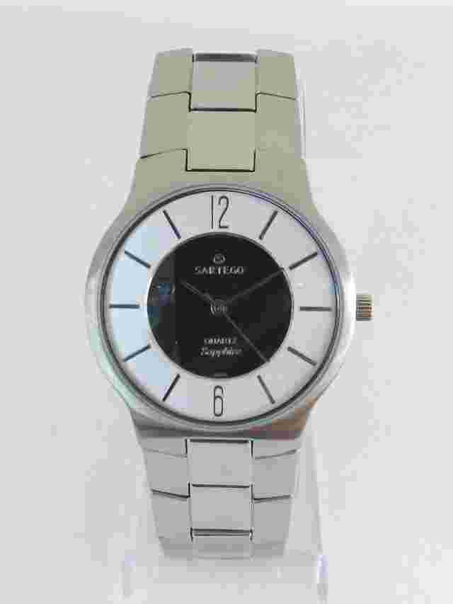 Sartego Seville quartz sapphire 50 meter stainless steel men's watch SVQ111
