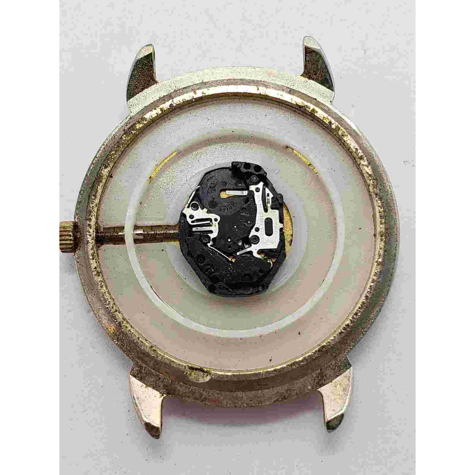 Sasson women's watch face Cream colored face with black, gold accents Sold as is