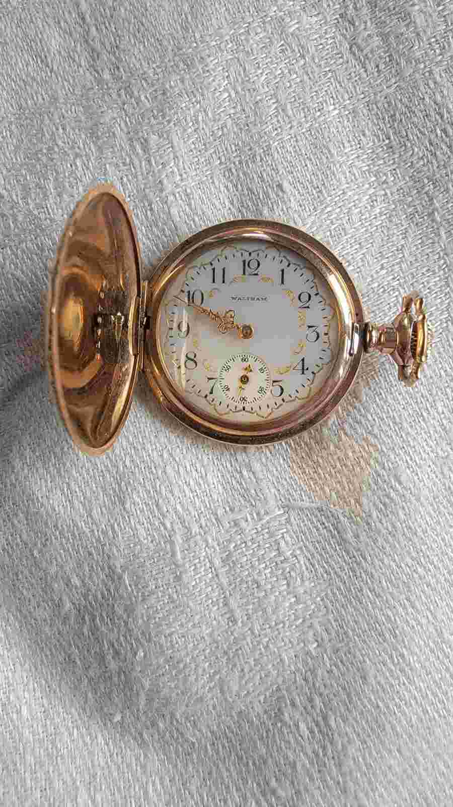 Waltham Pocket Watch, Rose Gold 1907