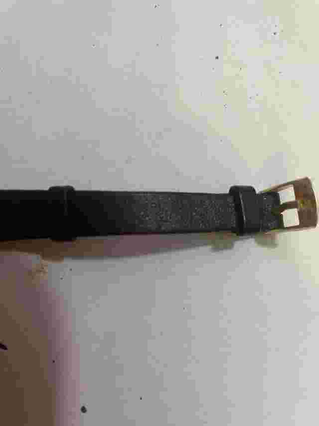 Vintage NINA RICCI Gold-filled quartz Watch with Leather Strap Not Working