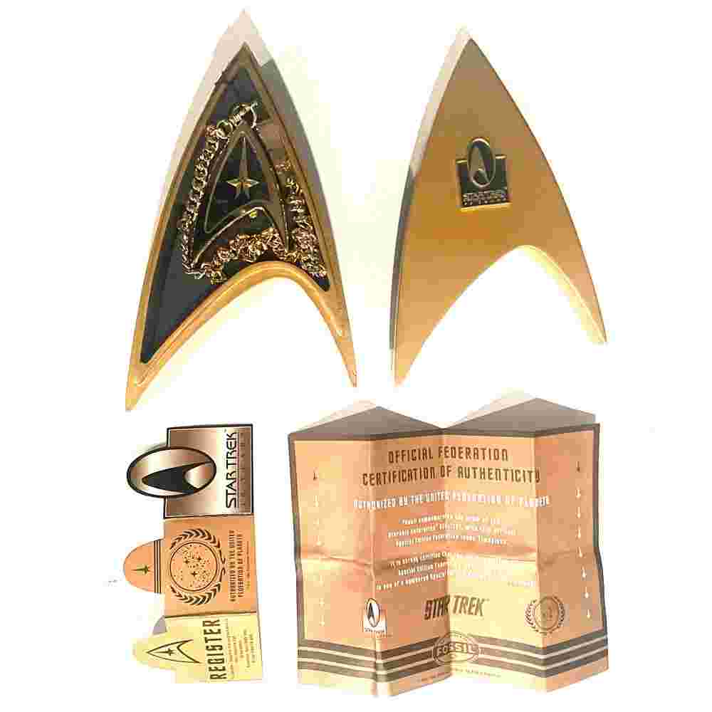 MINT RARE 1996 Fossil STAR TREK Pocket Watch LI1436 Numbered Limited To 1000 Pcs