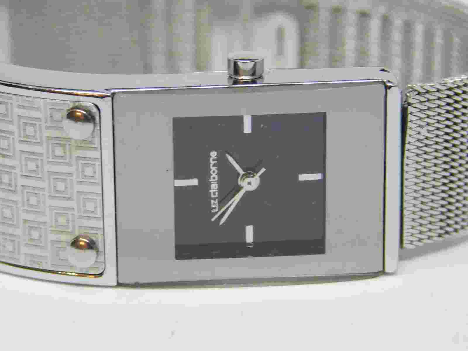 Liz Claiborne LC1029 Silver Tone Quartz Analog Women's Watch New Battery