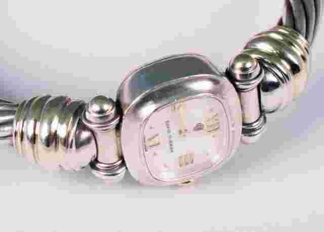.925 Sterling Silver & 14K Yellow Gold David Yurman Ladies Watch