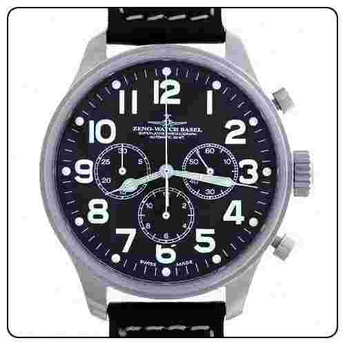 Mens Watch-Pilot Oversized XL-Flieger-Chronograph. “Tri-Compax Horizontal”-New