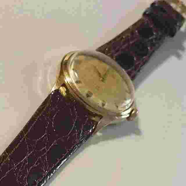 PROVITA Men's Watch Vintage Swiss Old Mechanic 17J Manual Gold 20 Micron 33mm