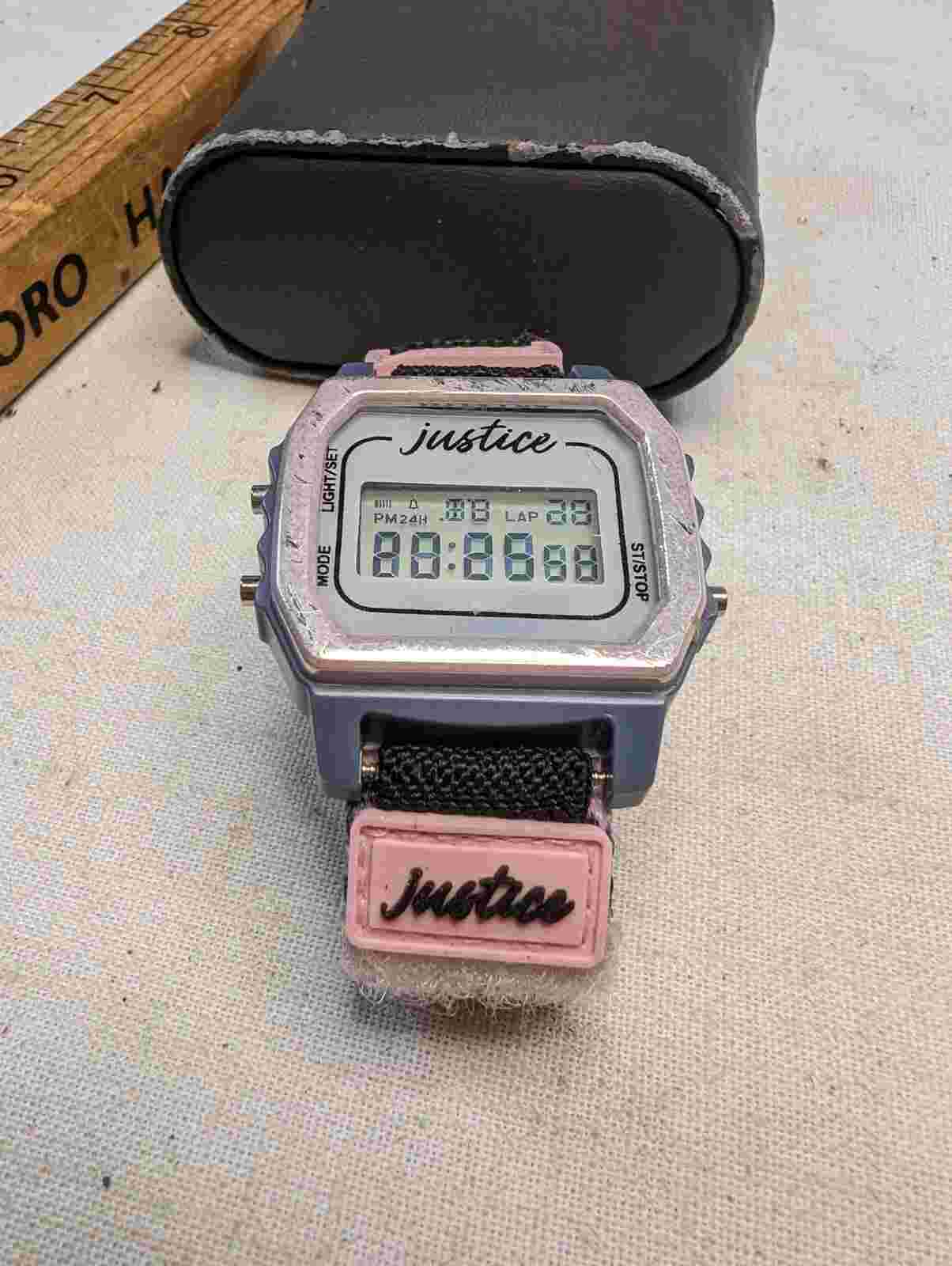 Justice Children's LCD Digital Wrist Watch Emoji Face New