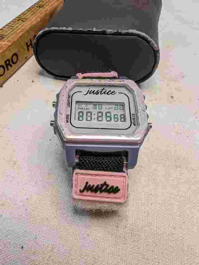 Justice Children's LCD Digital Wrist Watch Emoji Face New