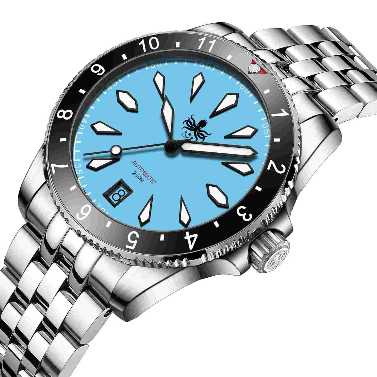 PHOIBOS Voyager 200M Automatic Diver Watch PY035B blue