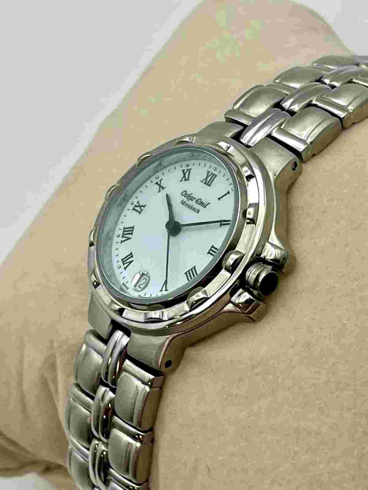 Oskar Emil MARRAKECH Quality Ladies Stainless Steel Watch W Date Swiss Movt  NEW