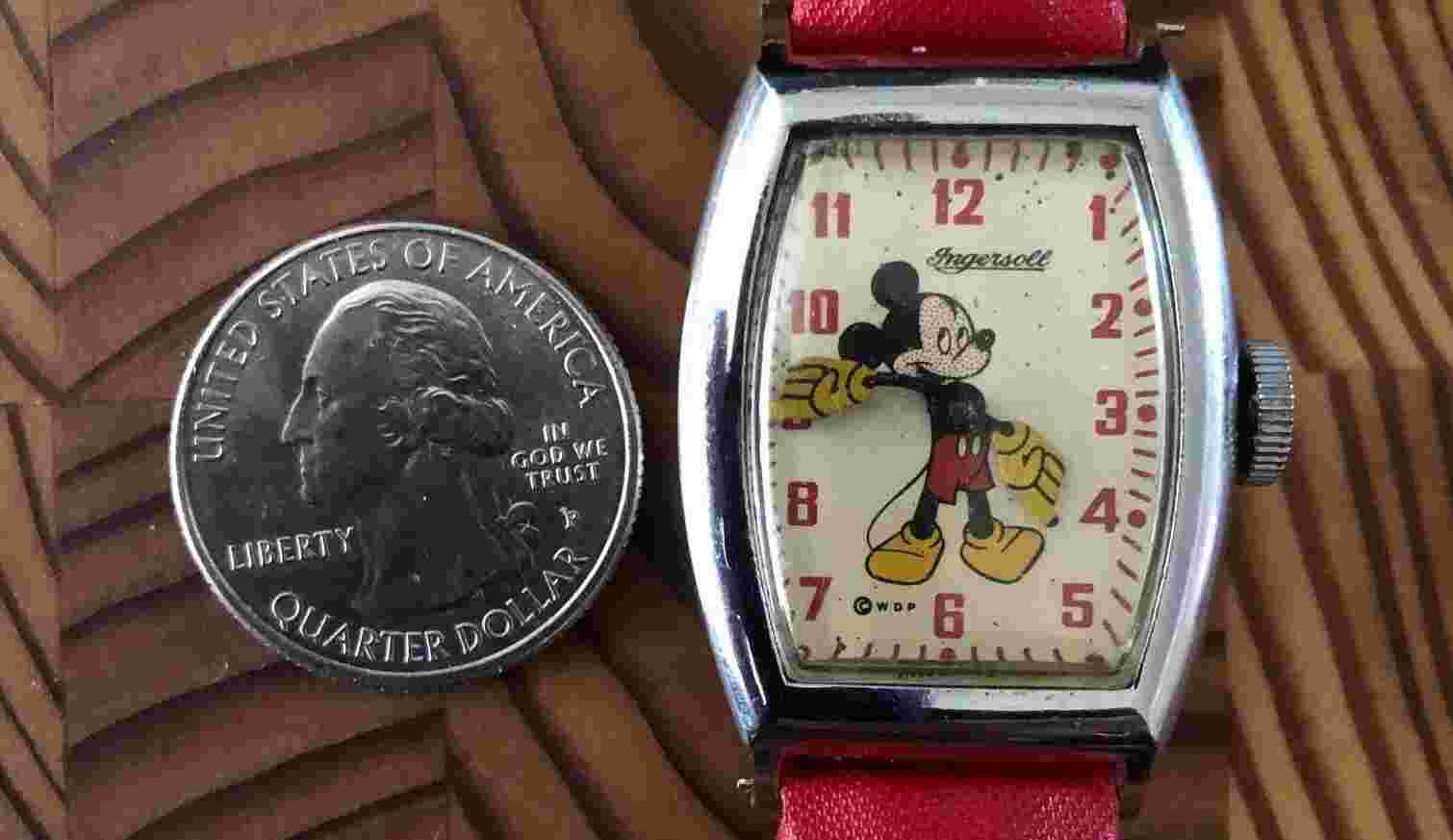 Ingersoll Disney Mickey Mouse RARE Vintage Watch in good working condition