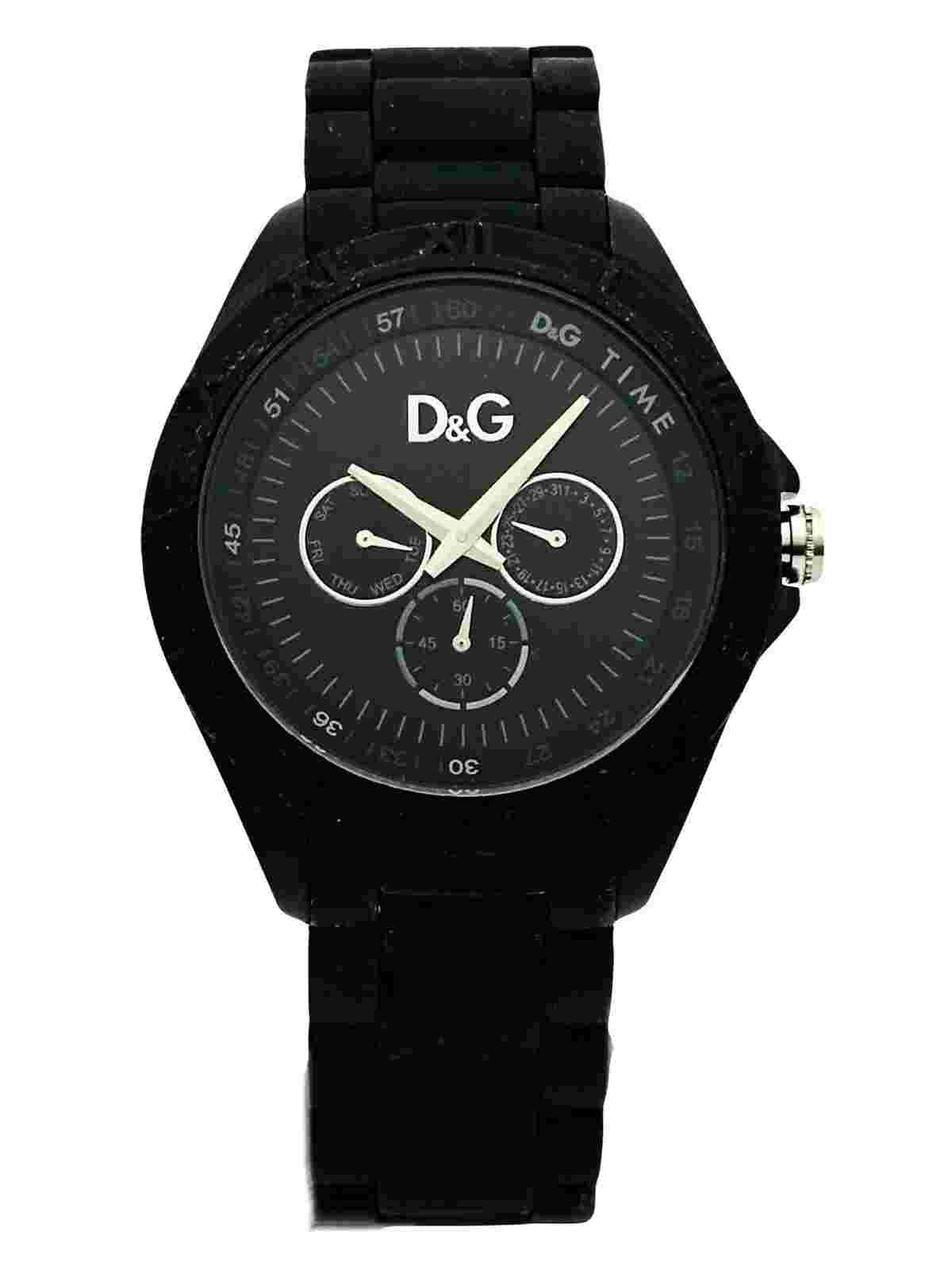 D&G Dolce & Gabbana Men's DW0767 Chamonix Round Analog Roman Numeral Bezel Watch