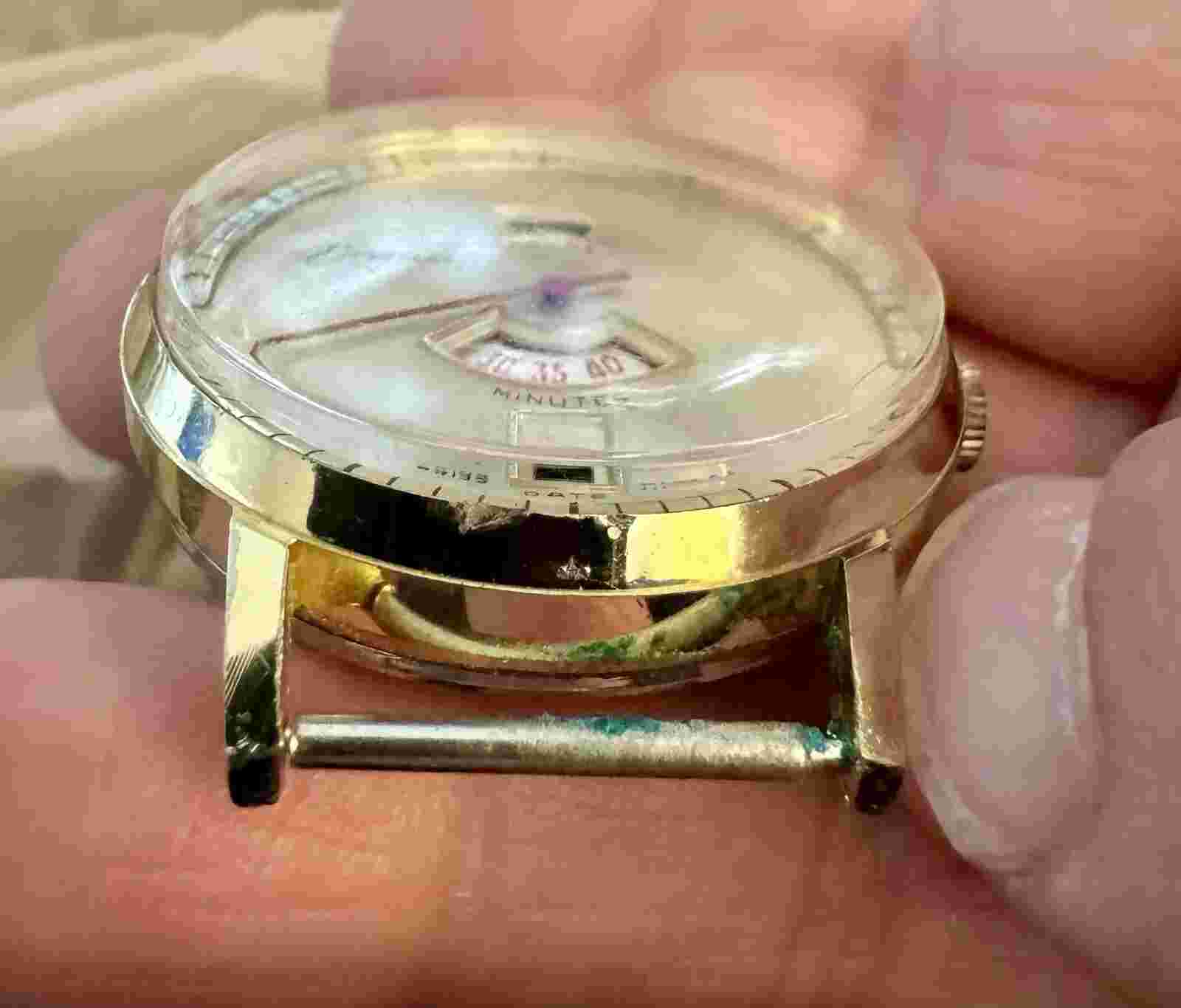 ENDURA SWISS DIGITAL JUMP HOUR MEN'S WINDING 19267 VINTAGE WATCH Runs!