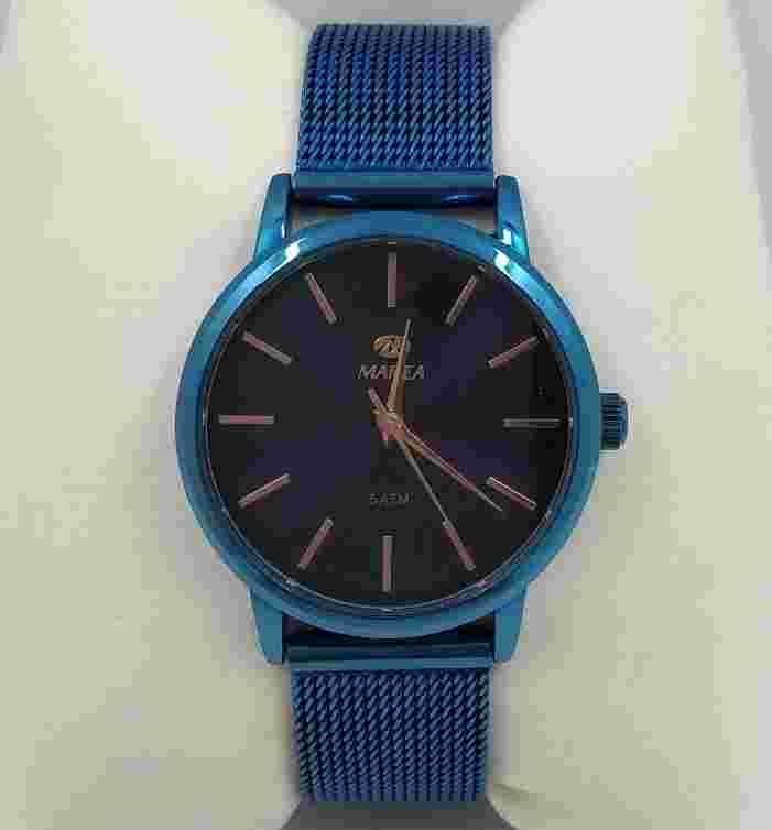 MAREA Watch. Blue Milanese