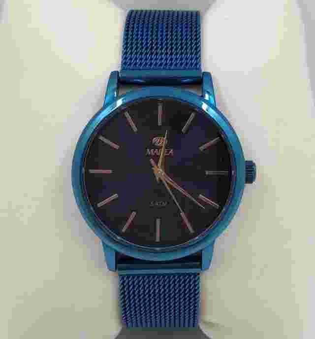 MAREA Watch. Blue Milanese