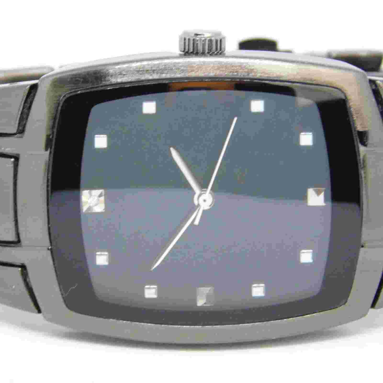 allude FMDAL626 Black Tone Quartz Analog Men's Watch Sz. 7 " New Battery