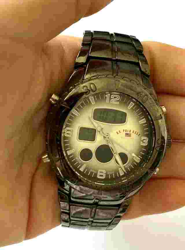 U.S. Polo US8139 Water Resistant Japan Movt Sport Men's Watch GunMetal-Tone