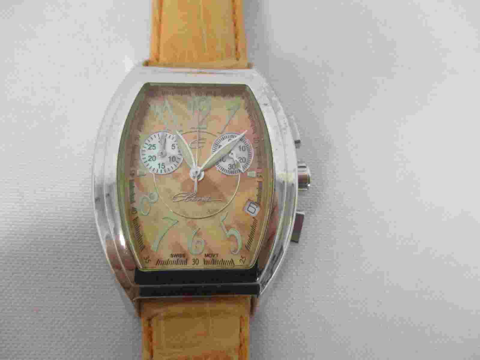 ELINI NEW YORKER ORANGE MOTHER OF PEARL FACE WATCH NO. F-478