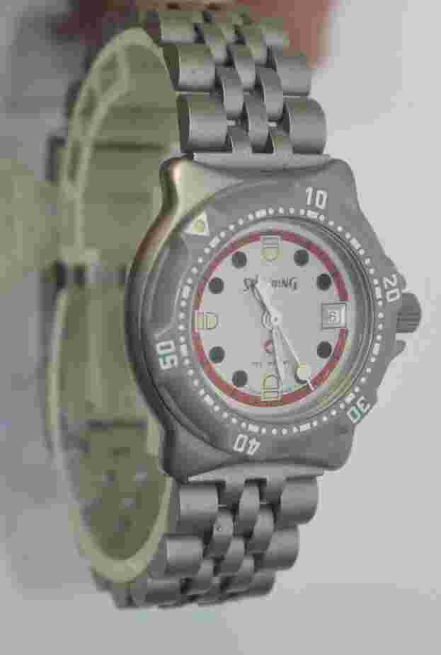 Rare 'SPALDING' 200m W.R Divers Womens Date watch with rotating Bezel GUARANTEE