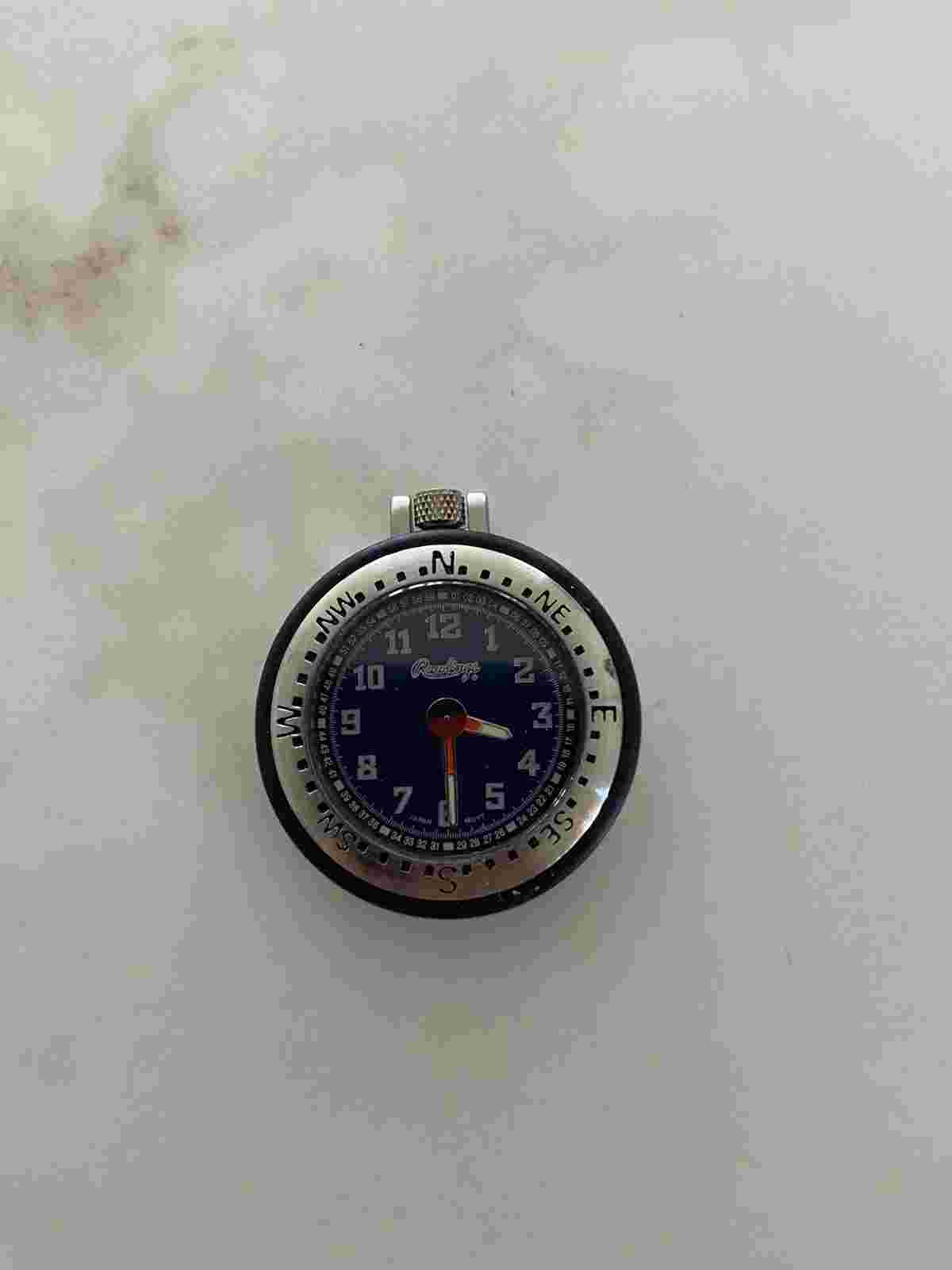 Vintage Rawlings Coaches Pocket Sports Watch Case Works Great Take A Look