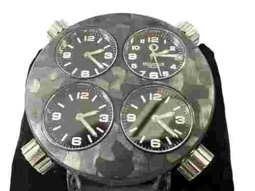 MECCANICHE VELOCI Quattrovalvole Carbon 105F Black Limited Edition Men's Watch
