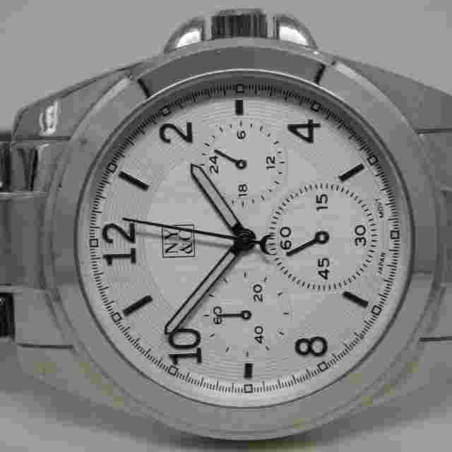 NY&C 15823 Silver Tone Quartz Analog Women's Watch Sz. 6 3/4" New Battery