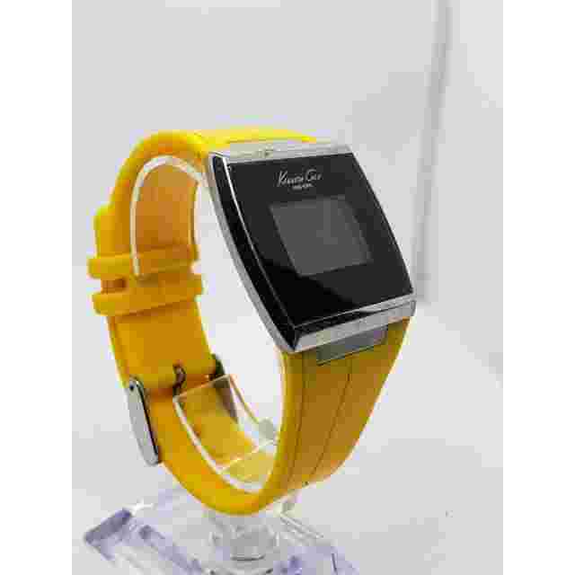 Kenneth Cole KC1660 A126-10 Large black digital face with bright yellow band