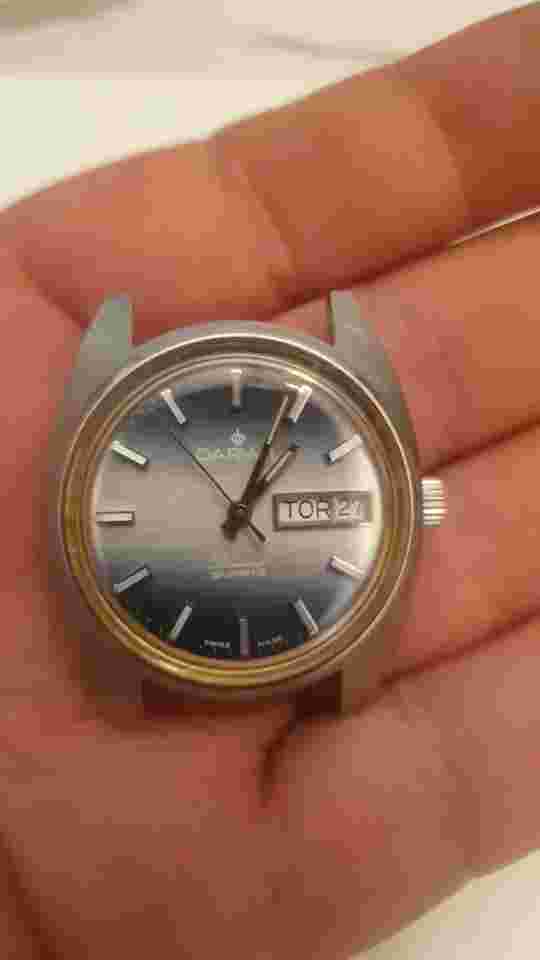 Vintage Darwil Diamond watch Eta.9362