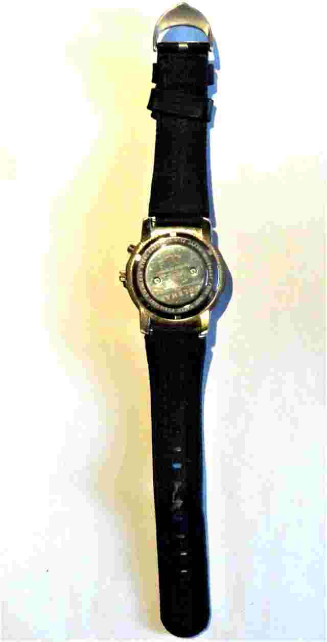 Coleman Watch 40-876 Men’s Silver Tone Black Dial Case Only