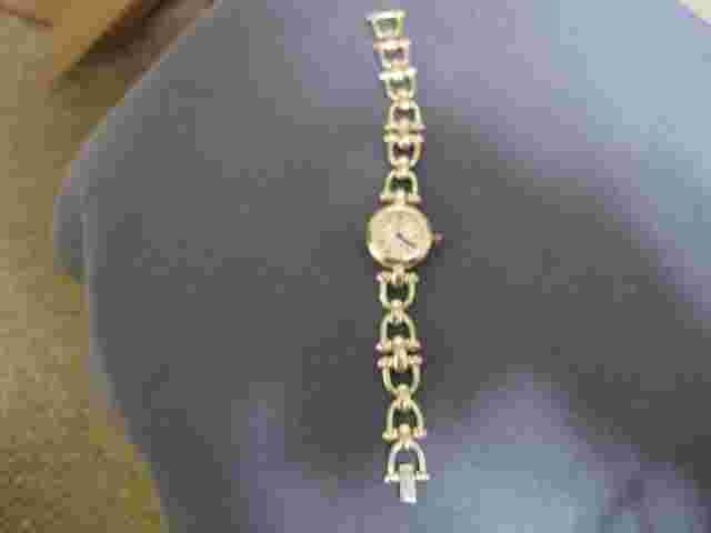 H 671  ladys sterling silver ANNE KLEIN watch bracelet