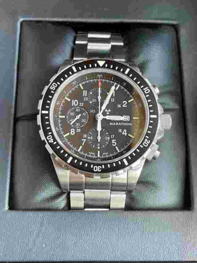 Marathon CSAR MILITARY Chronograph 46mm Dive Watch SEARCH AND RESQUE NEW