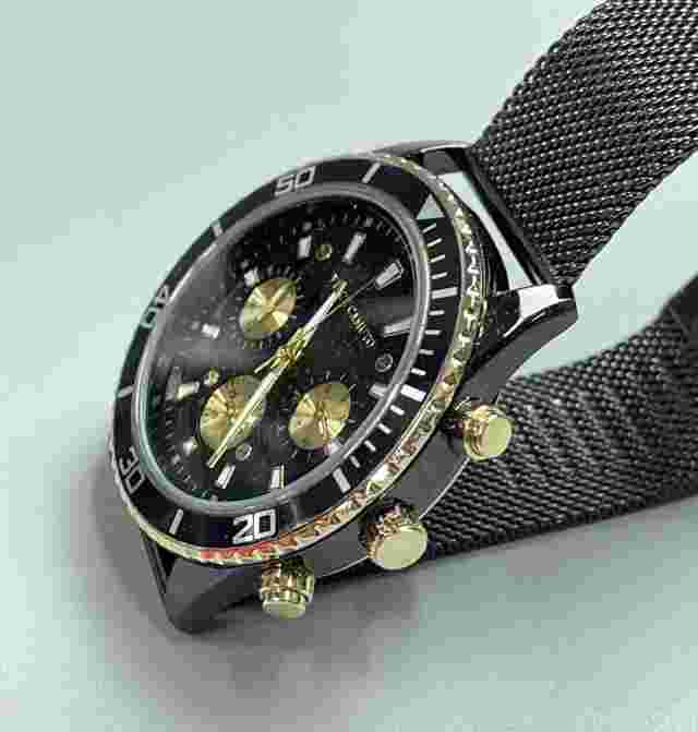 Vince Camuto Watch Gunmetal VC/8039DT Multi-Function Mesh Band VX9J