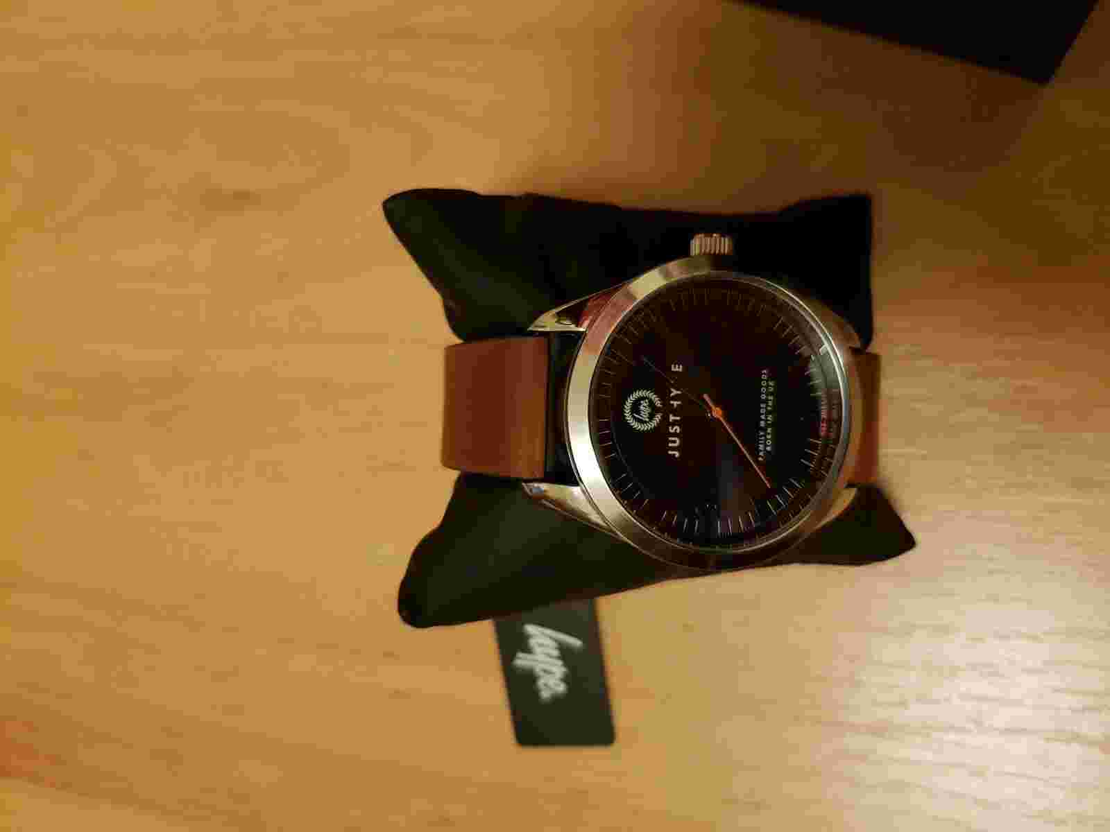 Hype Mens PU Leather Watch Brown