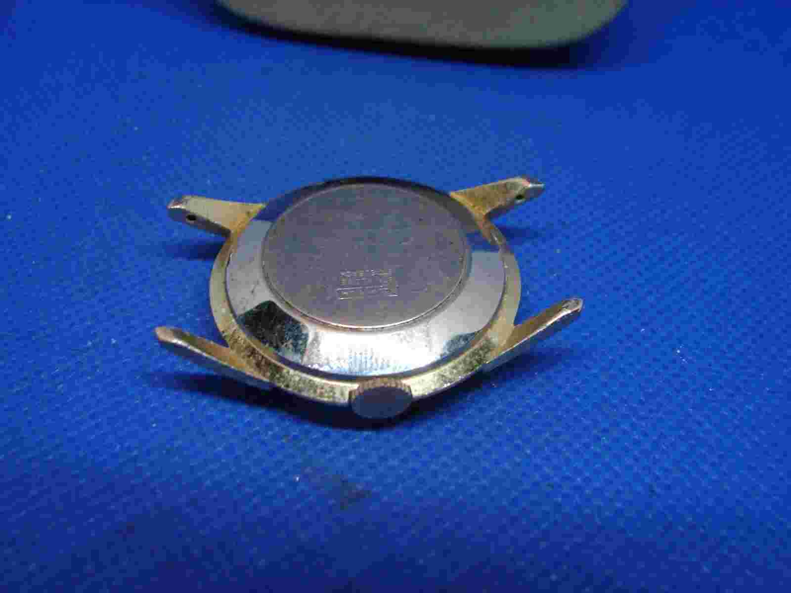 SWANK ALUMINUM CASE SWEEP SECOND WRISTWATCH FOR PART/REPAIR! j12