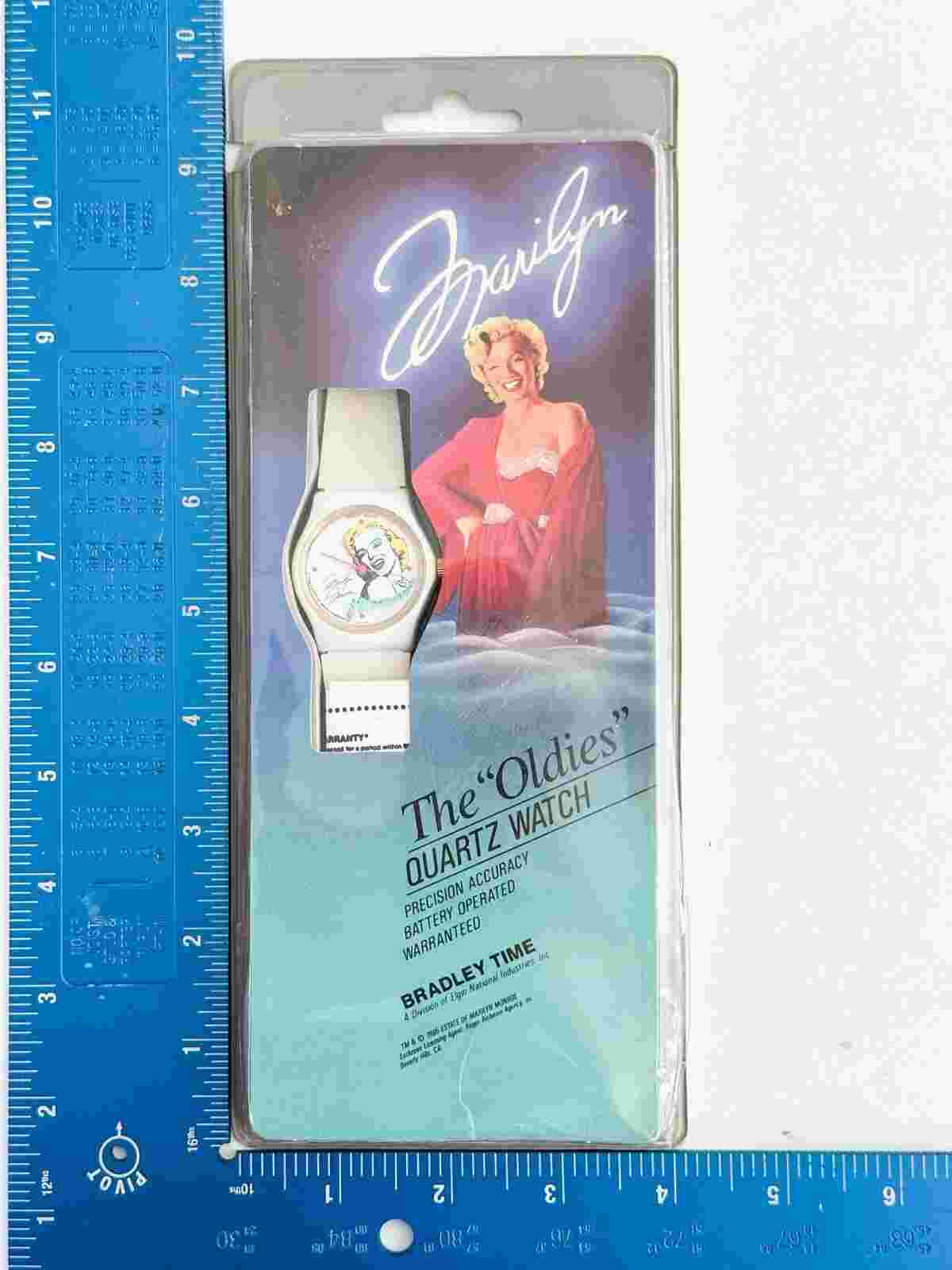 Marilyn Monroe The "Oldies" Quartz Wristwatch 1985 In Package Vintage Bradley