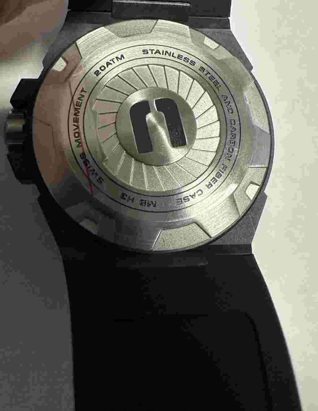 Chronologia Trailer Midnight Men’s Watch 46mm, 20 ATM WR, Carbon Fiber Case