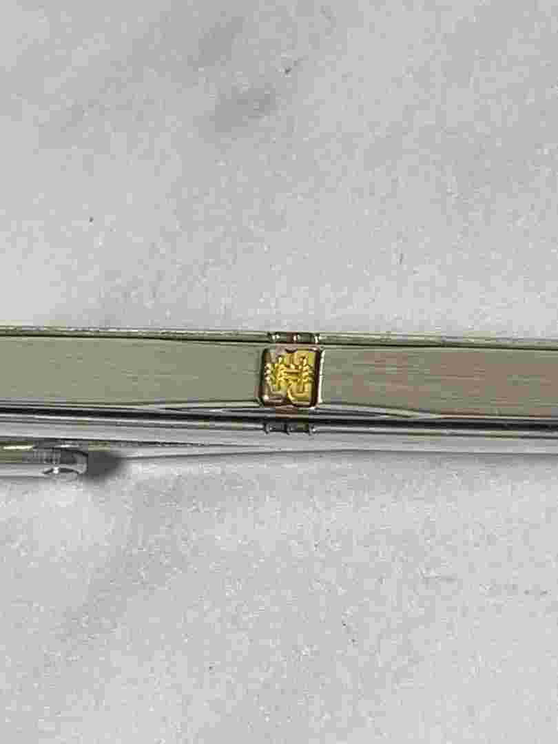 DAKS Tie Pin Silver Color 5.6cm Used Classic Accessory