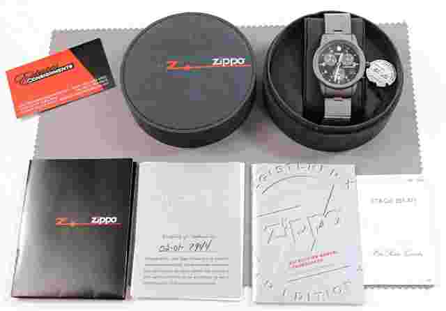 Rare Limited Edition Swiss-made Zippo Chronograph watch