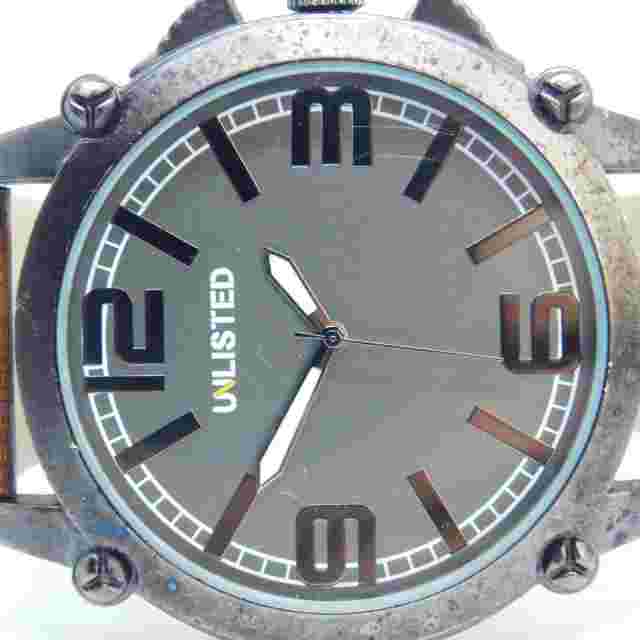 UNLISTED 3010011802 Black Tone Case Quartz Analog Men's Watch Needs Battery Lot4