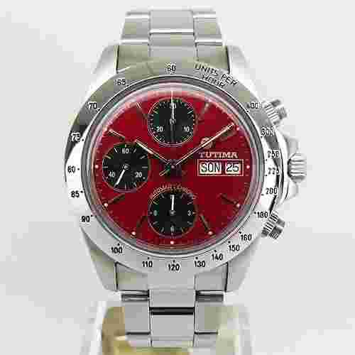 TUTIMA Watch 793 Glashütte Chronograph Red x Black Automatic winding