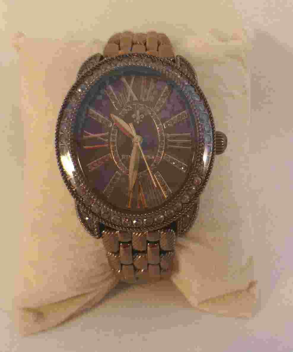 New Judith Ripka Designer Madison Choco Tone Watch  with Interchangeable Bands