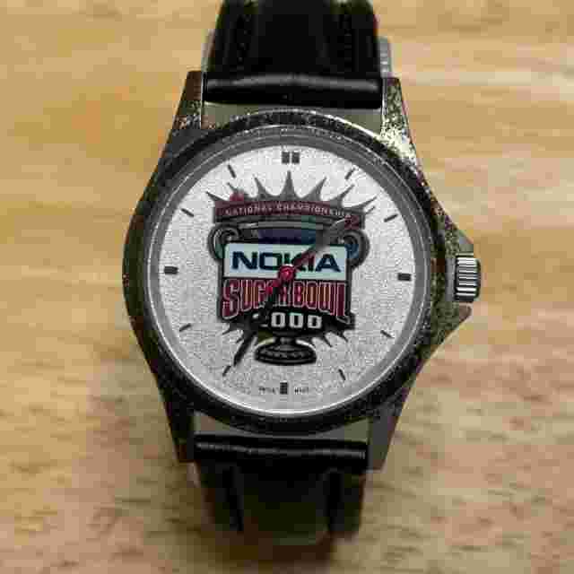VTG Endura Swiss Quartz Watch Nokia Sugar Bowl 2000 Men 30m Steel New Battery