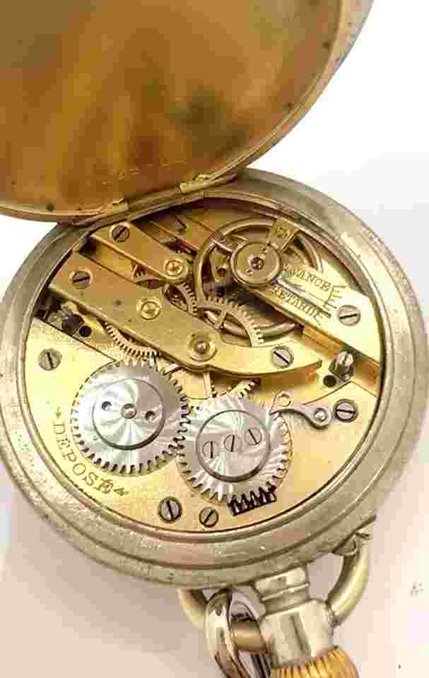 Vintage EROTIC Nudie Pocket Watch Germany Carl Detzel Herxheim Handmade Working