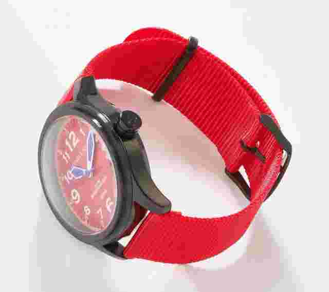 Dooney & Bourke Mariner Nylon Band Watch, Red