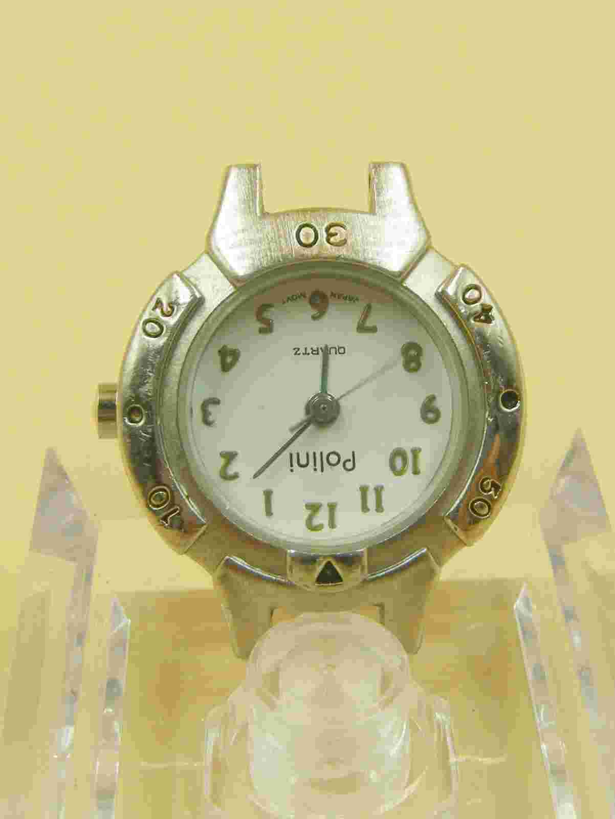 Vintage Polini Diver’s Style Nice Quartz Watch New Battery No Band