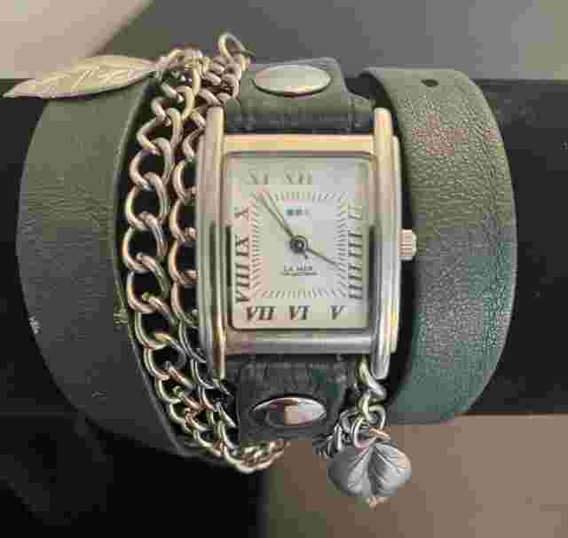 La Mer Collections Green Ladies Watch