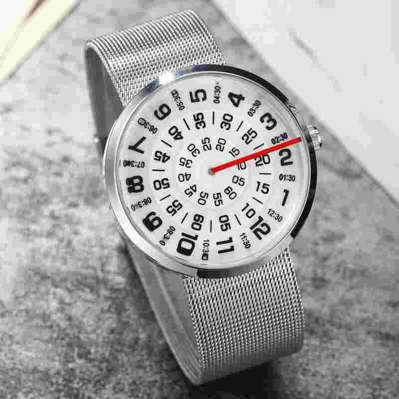 Paidu Fashion Unique Watch Men Analog Gift Wristwatches Quartz Metal Casual
