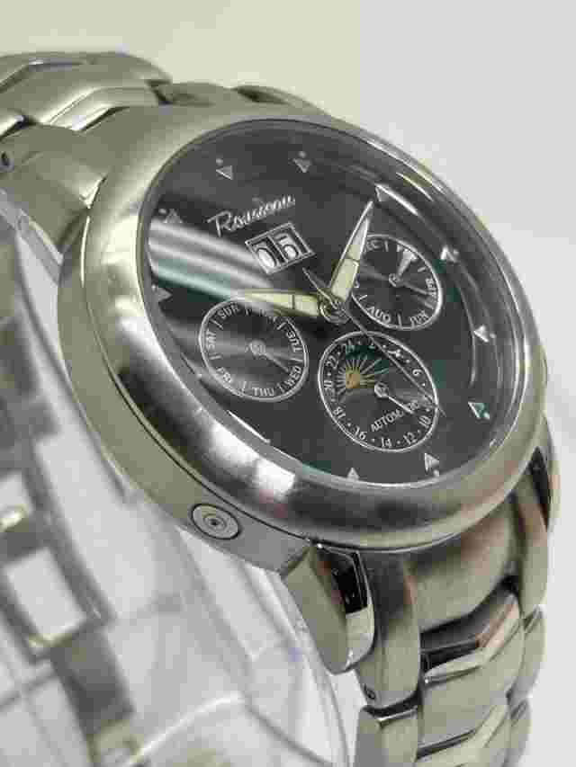 Rousseau Automatic Moonphase Calendar Men's Watch Exhibition Case Ba (NJL024918)
