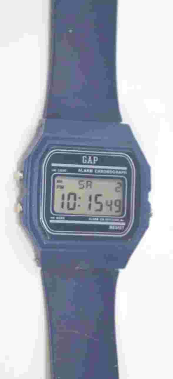 Vintage GAP Alarm Chronograph watch Silcone band New Battery ''GUARANTEED''
