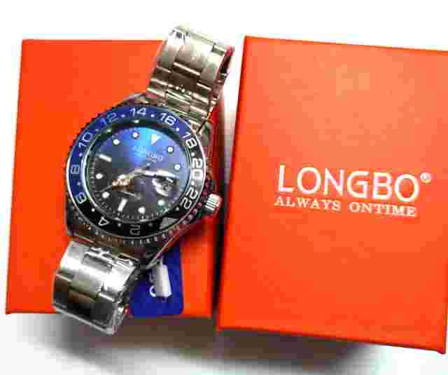 Attractive Unique LONGBO Unisex Wristwatch Always on Time/ Blue & Silver colors